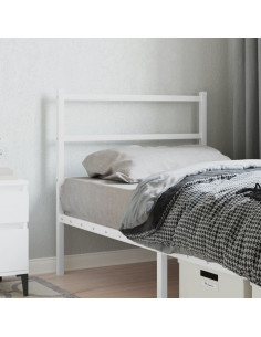 Testiera in Metallo Bianco 90 cm