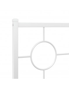 Testiera in Metallo Bianco 90 cm