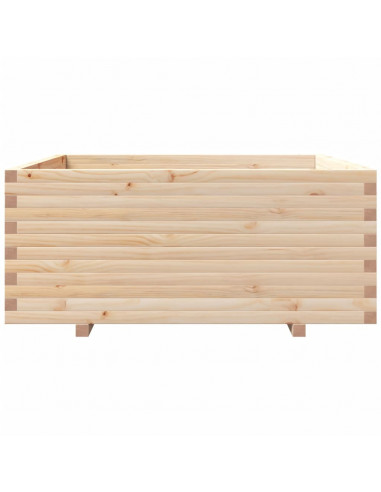Fioriera da Giardino 110x110x49,5 cm in Legno Massello di Pino