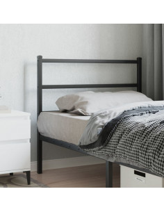 Testiera in Metallo Nero 107 cm