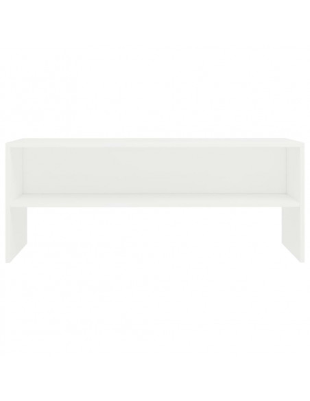 Mobile Porta TV Bianco 100x40x40 cm in Legno Multistrato