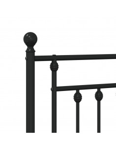 Testiera di Ricambio in Metallo Nero 120 cm