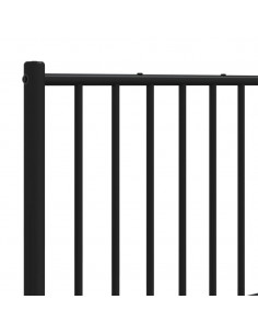 Testiera in Metallo Nero 120 cm