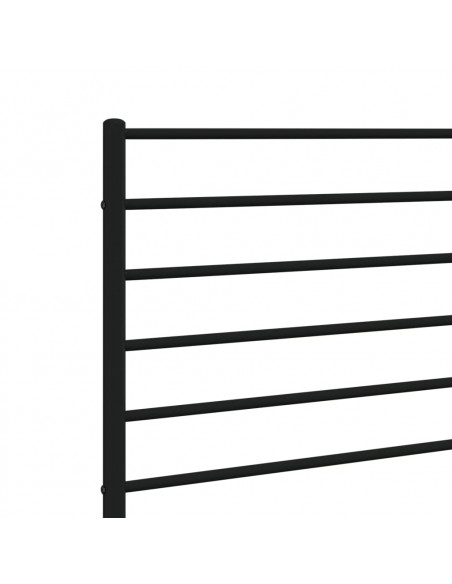 Testiera in Metallo Nero 135 cm