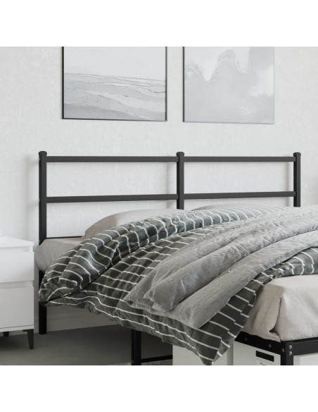 Testiera in Metallo Nero 160 cm