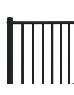 Testiera in Metallo Nero 160 cm