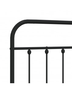 Testiera in Metallo Nero 180 cm