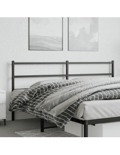 Testiera in Metallo Nero 193 cm