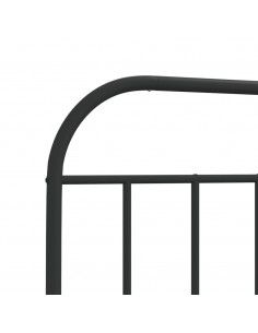 Testiera in Metallo Nero 193 cm