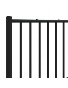 Testiera in Metallo Nero 193 cm