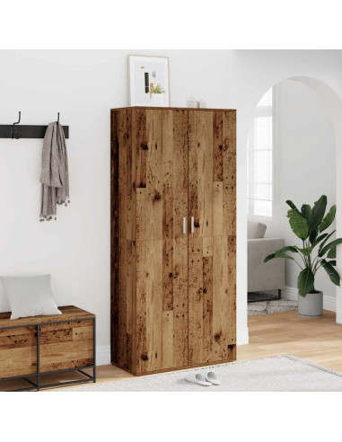 Scarpiera Legno Antico 80x39x178 cm in Truciolato