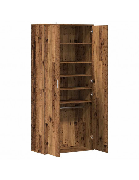 Scarpiera Legno Antico 80x39x178 cm in Truciolato