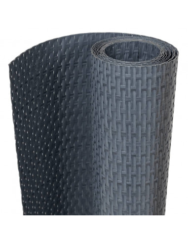 Paravento da Balcone Antracite 400x100 cm in Polyrattan