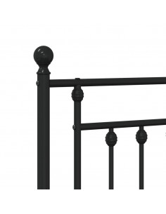 Testiera di Ricambio in Metallo Nero 75 cm