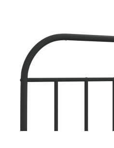 Testiera in Metallo Nero 75 cm