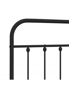 Testiera in Metallo Nero 75 cm