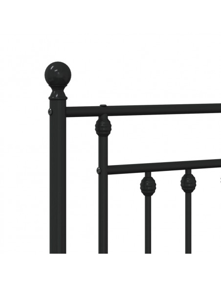 Testiera di Ricambio in Metallo Nero 80 cm