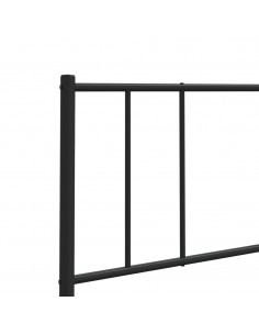 Testiera in Metallo Nero 80 cm