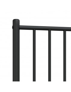 Testiera in Metallo Nero 80 cm