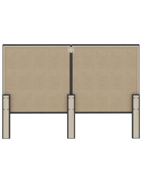 Testiera Letto Grigio Scuro in Tessuto 160x200 cm