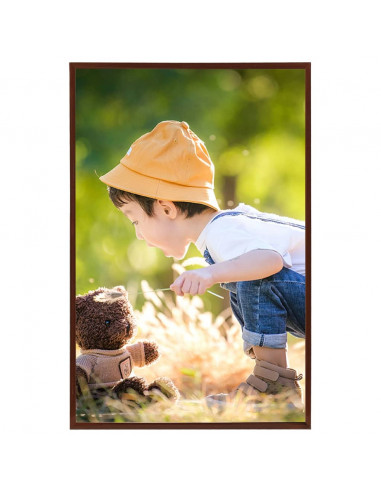 Cornici Foto Collage 3pz a Muro o Tavolo Bronzo 59,4x84cm MDF