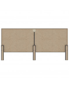 Testiera Letto Grigio Scuro in Tessuto 200x200 cm