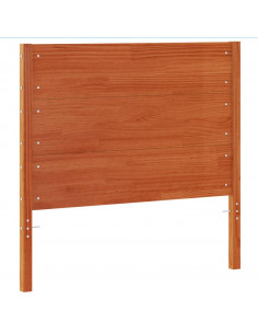 Testiera Marrone Cera 100 cm in Legno Massello di Pino