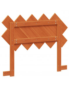 Testiera Marrone Cera 100 cm in Legno Massello di Pino