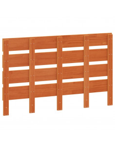 Testiera Marrone Cera 120 cm in Legno Massello di Pino