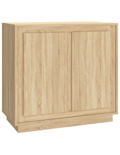 Credenza Rovere Sonoma 80x34x75 cm in Legno Multistrato 2