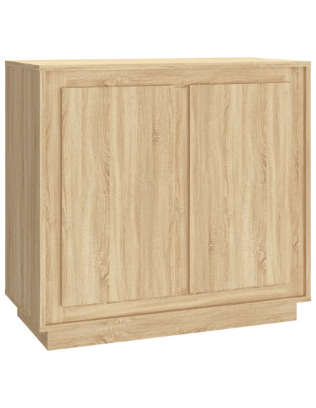 Credenza Rovere Sonoma 80x34x75 cm in Legno Multistrato