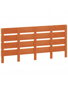 Testiera Marrone Cera 135 cm in Legno Massello di Pino