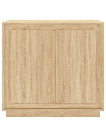 Credenza Rovere Sonoma 80x34x75 cm in Legno Multistrato