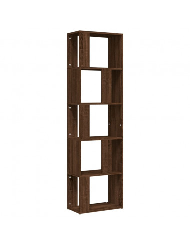 Libreria Rovere Marrone 45x24x160 cm in Legno Multistrato