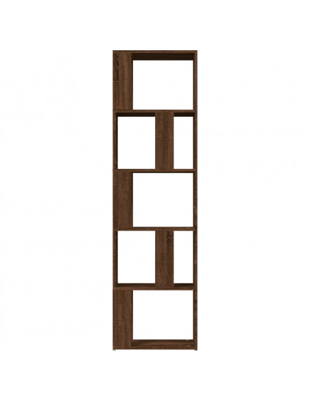 Libreria Rovere Marrone 45x24x160 cm in Legno Multistrato