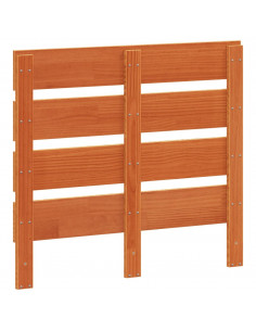 Testiera Marrone Cera 90 cm in Legno Massello di Pino