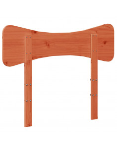 Testiera Marrone Cera 90 cm in Legno Massello di Pino