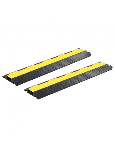 Dossi Passacavi 2 pz a 2 Canali in Gomma 101,5 cm