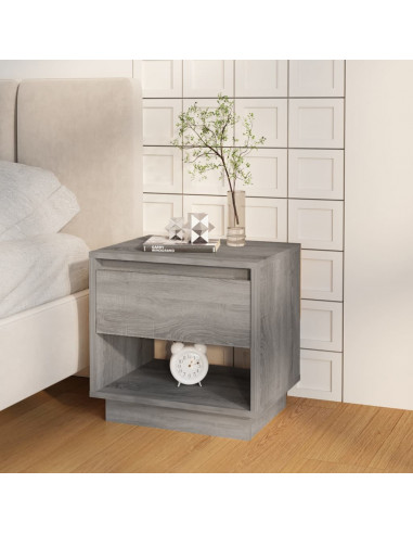 Comodini 2 pz Grigio Sonoma 45x34x44 cm in Truciolato