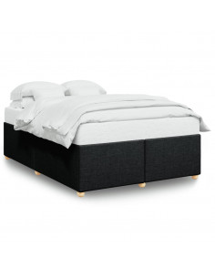 Giroletto senza Materasso Nero 160x200 cm in Tessuto 2