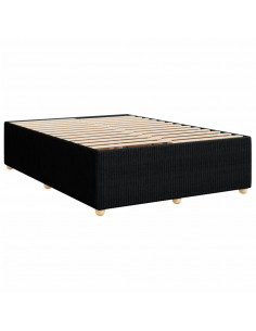 Giroletto senza Materasso Nero 160x200 cm in Tessuto 2