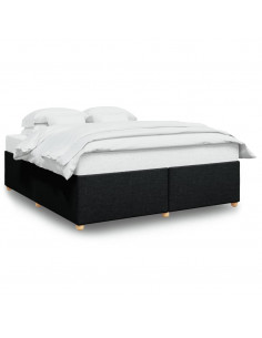 Giroletto senza Materasso Nero 180x200 cm in Tessuto 2