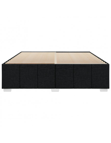 Giroletto senza Materasso Nero 180x200 cm in Tessuto