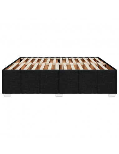 Giroletto senza Materasso Nero 180x200 cm in Tessuto