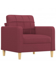 Poltrona Rosso Vino 60 cm in Tessuto 2