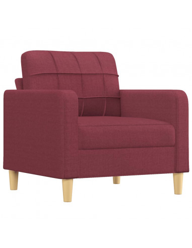 Poltrona Rosso Vino 60 cm in Tessuto