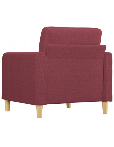 Poltrona Rosso Vino 60 cm in Tessuto