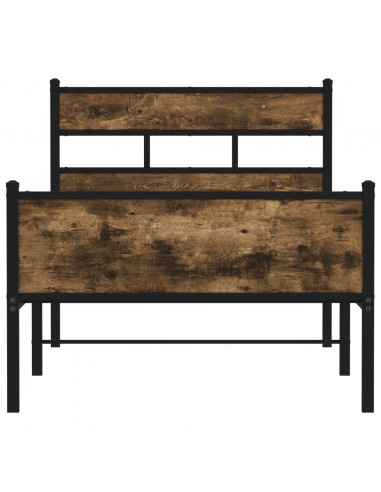 Giroletto senza Materasso Rovere Fumo 107x200 cm in Truciolato