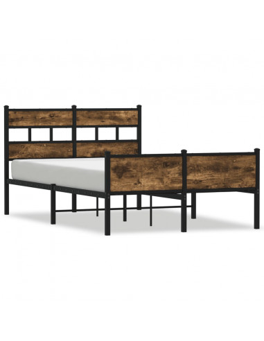 Giroletto senza Materasso Rovere Fumo 120x190 cm in Truciolato