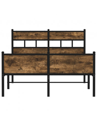 Giroletto senza Materasso Rovere Fumo 120x190 cm in Truciolato